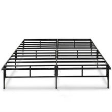 Load image into Gallery viewer, Queen size Sturdy Black Metal Platform Bed Frame