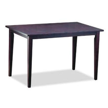 Load image into Gallery viewer, Solid Rubberwood Dining  Table in Dark Brown Stain Veneer Finish