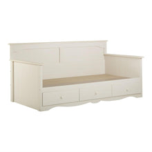Load image into Gallery viewer, Twin size Country Style White Wood Daybed with 3 Storage Drawers