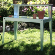 Load image into Gallery viewer, 24 x 44 inch Galvanized Steel Top Utility Table Workbench Potting Bench