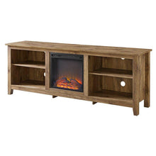 Load image into Gallery viewer, Barnwood 70-inch TV Stand Electric Fireplace Space Heater