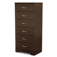Load image into Gallery viewer, Contemporary Bedroom 6 Drawer Lingerie Chest in Chocolate