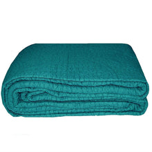 Load image into Gallery viewer, California King 3-Piece 100% Cotton Quilted Bedspread with Shams in Turquoise