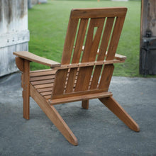 Load image into Gallery viewer, Outdoor Hardwood Square-Back Adirondack Chair with Oversized Contoured Seat