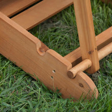 Load image into Gallery viewer, Outdoor Adirondack Chair Recliner with Slide-Out Ottoman in Kiln-Dried Fir Wood