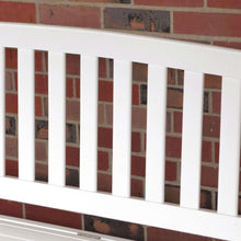 Load image into Gallery viewer, White Wood 4-Ft Outdoor Patio Garden Bench Deck Box with Storage