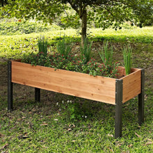 Load image into Gallery viewer, Elevated Outdoor Raised Garden Bed Planter Box - 70 x 24 x 29 inch High
