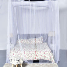 Load image into Gallery viewer, White 4-Post Bed Princess Canopy Net Mosquito Netting for Full or Queen size Beds