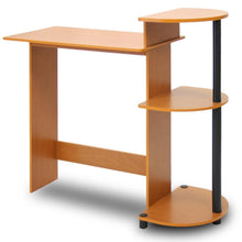 Load image into Gallery viewer, Simple Modern Home Office Computer Desk in Cherry Black Finish