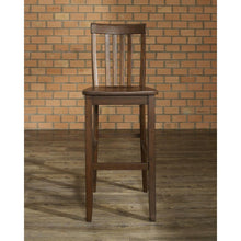 Load image into Gallery viewer, Set of 2 - Solid Hardwood 30-inch Bar Stools in Wood Mahogany Finish