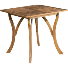 Load image into Gallery viewer, Outdoor Solid Wood 31.5 inch Square Patio Dining Table