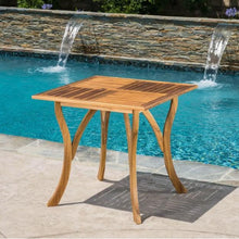 Load image into Gallery viewer, Outdoor Solid Wood 31.5 inch Square Patio Dining Table