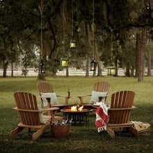 Load image into Gallery viewer, Copper 30-inch Fire Pit with Black Steel Frame and Lid
