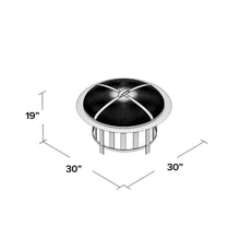 Load image into Gallery viewer, Copper 30-inch Fire Pit with Black Steel Frame and Lid