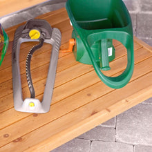 Load image into Gallery viewer, Natural Wood Potting Bench Garden Table with Bottom Shelf