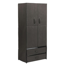 Load image into Gallery viewer, Durable Steel Frame Wardrobe with Canvas Sides