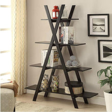 Load image into Gallery viewer, Modern A-Frame 4-Shelf Bookcase Bookshelf Display Shelves