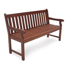 Load image into Gallery viewer, 4-Ft Outdoor Love-seat Garden Bench in Natural Wood Finish