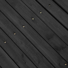 Load image into Gallery viewer, 6-Ft Outdoor Wooden Garden Bridge with Handrails in Dark Charcoal Wood Stain