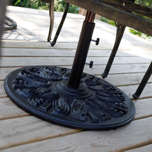 Load image into Gallery viewer, Navy Blue 11-Ft Patio Umbrella with Antique Bronze Pole and Base