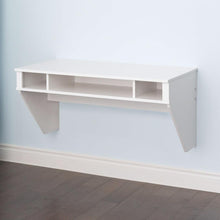 Load image into Gallery viewer, White Space Saving Laptop Tablet Computer Desk Wall-Mount at any Height