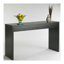Load image into Gallery viewer, Contemporary Espresso Black Wood Grain Sofa Table Living Room Console Table