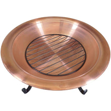 Load image into Gallery viewer, Large 29-inch Outdoor Fire Pit in 100% Solid Copper with Screen Cover