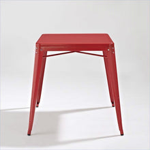 Load image into Gallery viewer, Modern Classic French Cafe Style Metal Dining Table in Red