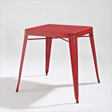 Load image into Gallery viewer, Modern Classic French Cafe Style Metal Dining Table in Red