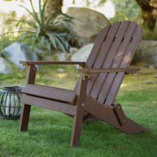 Load image into Gallery viewer, Weather Resistant Adirondack Chair in Chocolate Brown Recycle Plastic Resin