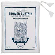 Load image into Gallery viewer, Cotton Shower Curtain with Waves Ship Anchor Octopus Mermaid