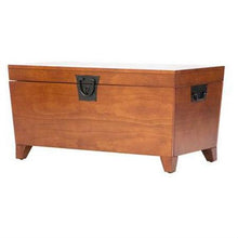 Load image into Gallery viewer, Wooden Lift Top Coffee Table Storage Trunk in Mission Oak Finish