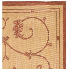 Load image into Gallery viewer, 7&#39;6 x 10&#39;9 Large Area Rug with Floral Vine Leaves Pattern in Terracotta