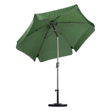 Load image into Gallery viewer, Palm Green 7.5-Ft Outdoor Patio Umbrella with Champagne Metal Pole