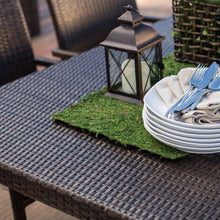 Load image into Gallery viewer, Dark Brown 63-inch Outdoor Resin Wicker Rectangular Patio Dining Table - Seats 6