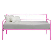 Load image into Gallery viewer, Twin size Stylish Pink Metal Daybed