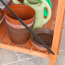 Load image into Gallery viewer, Outdoor Weather-Resistant Fir Wood Potting Bench Garden Table with Lattice Back