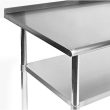 Load image into Gallery viewer, Heavy Duty 72 x 24 inch Stainless Steel Kitchen Restaurant Prep Work Table