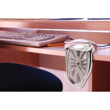 Load image into Gallery viewer, Dali Style Chrome Plated Melting Wall Clock