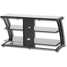 Load image into Gallery viewer, Black Modern Flat Screen Panel TV Stand - Entertainment Center