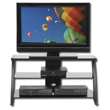 Load image into Gallery viewer, Black Modern Flat Screen Panel TV Stand - Entertainment Center