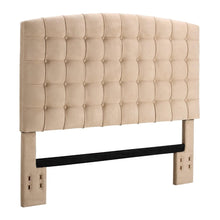 Load image into Gallery viewer, Full - Queen size Tufted Padded Upholstered Headboard in Beige