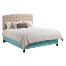 Load image into Gallery viewer, Full - Queen size Tufted Padded Upholstered Headboard in Beige