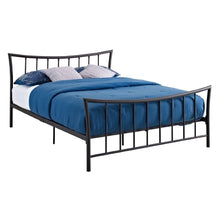 Load image into Gallery viewer, Queen size Brushed Bronze Metal Platform Bed with Head and Footboard