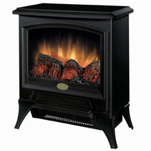 Load image into Gallery viewer, Compact Stove Style Electric Fireplace Space Heater in Black