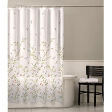 Load image into Gallery viewer, Floral Dragonfly Polyester Machine Washable Shower Curtain