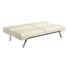 Load image into Gallery viewer, Splitback Multi-Position Futon Sofa Sleeper in Vanilla