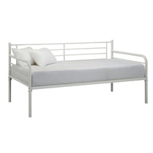 Load image into Gallery viewer, Twin size Contemporary White Metal Daybed Frame
