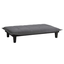 Load image into Gallery viewer, Charcoal Microfiber Click-Clack Futon Sofa Bed Lounger
