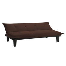 Load image into Gallery viewer, Modern Convertible Sofa Bed Futon Lounger in Brown Microfiber